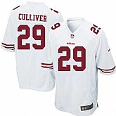 Nike Men & Women & Youth 49ers #29 Culliver White Team Color Game Jersey,baseball caps,new era cap wholesale,wholesale hats